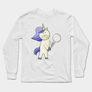 Unicorn playing volleyball Long Sleeve T-Shirt